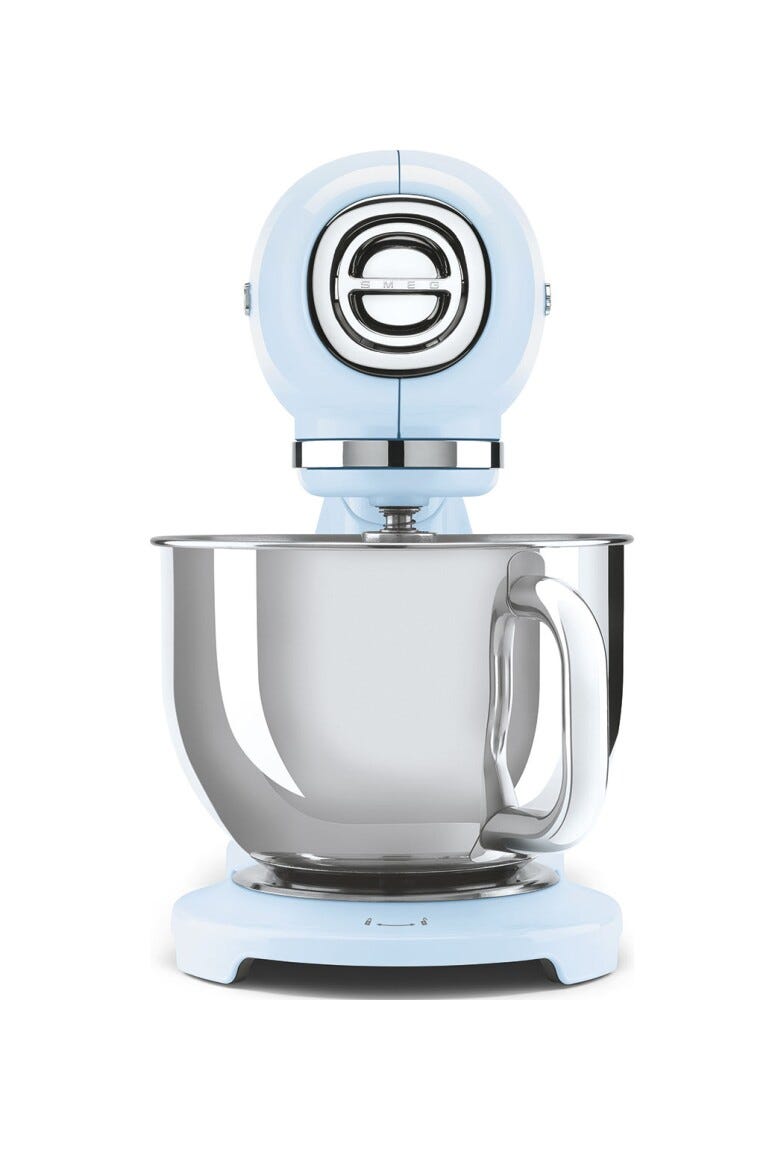 Smeg Selection SMF05PBEU 50's Style Impastatrice full color, ciotola da 4,8 litri, 1000 W, azzurro lucido