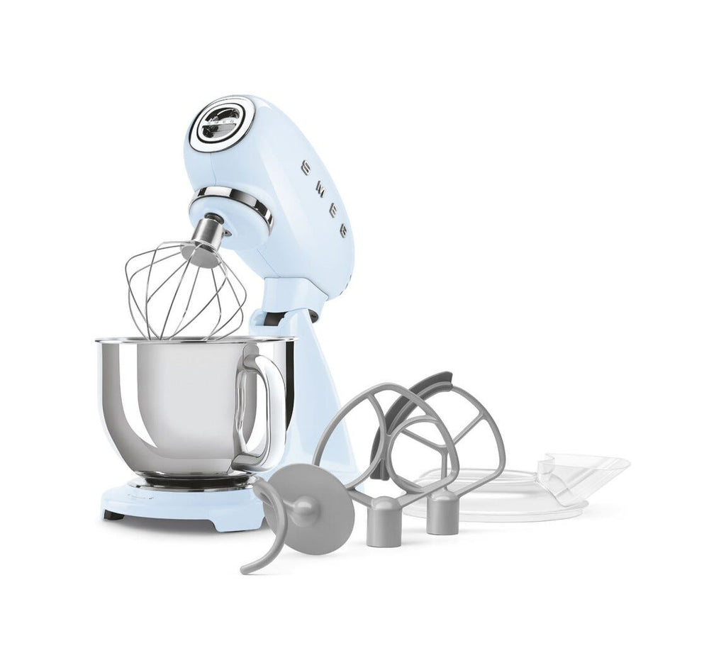 Smeg Selection SMF05PBEU 50's Style Impastatrice full color, ciotola da 4,8 litri, 1000 W, azzurro lucido