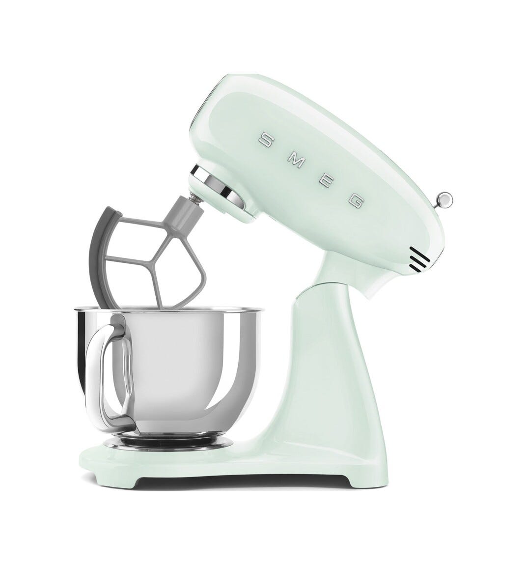 Smeg Selection SMF05PGEU 50's Style Impastatrice full color, ciotola da 4,8 litri, 1000 W, verde pastello lucido