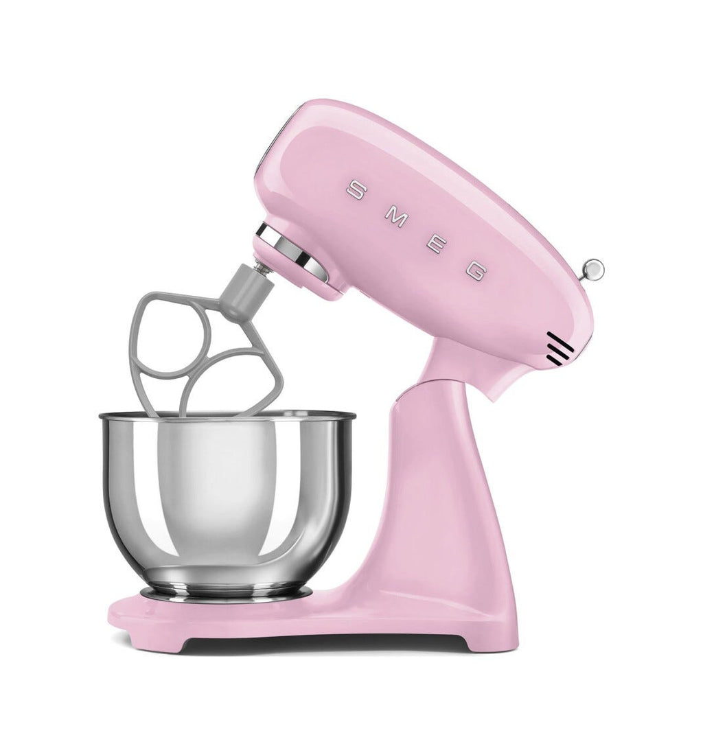 Smeg Selection SMF05PKEU 50's Style Impastatrice full color, ciotola da 4,8 litri, 1000 W, rosa lucido