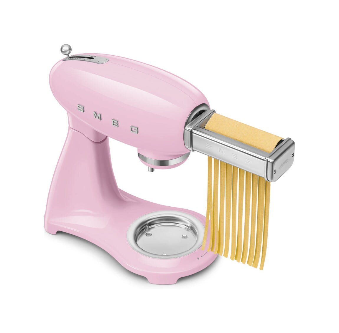 Smeg Selection SMF05PKEU 50's Style Impastatrice full color, ciotola da 4,8 litri, 1000 W, rosa lucido