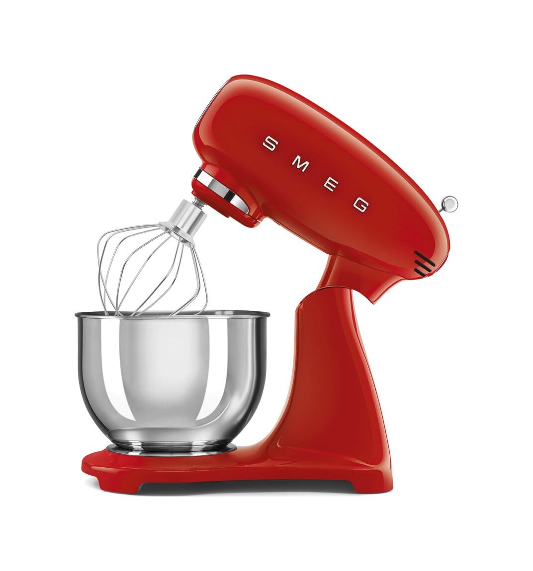Smeg Selection SMF05RDEU Impastatrice full color, ciotola da 4,8 litri, 1000 W, rosso lucido