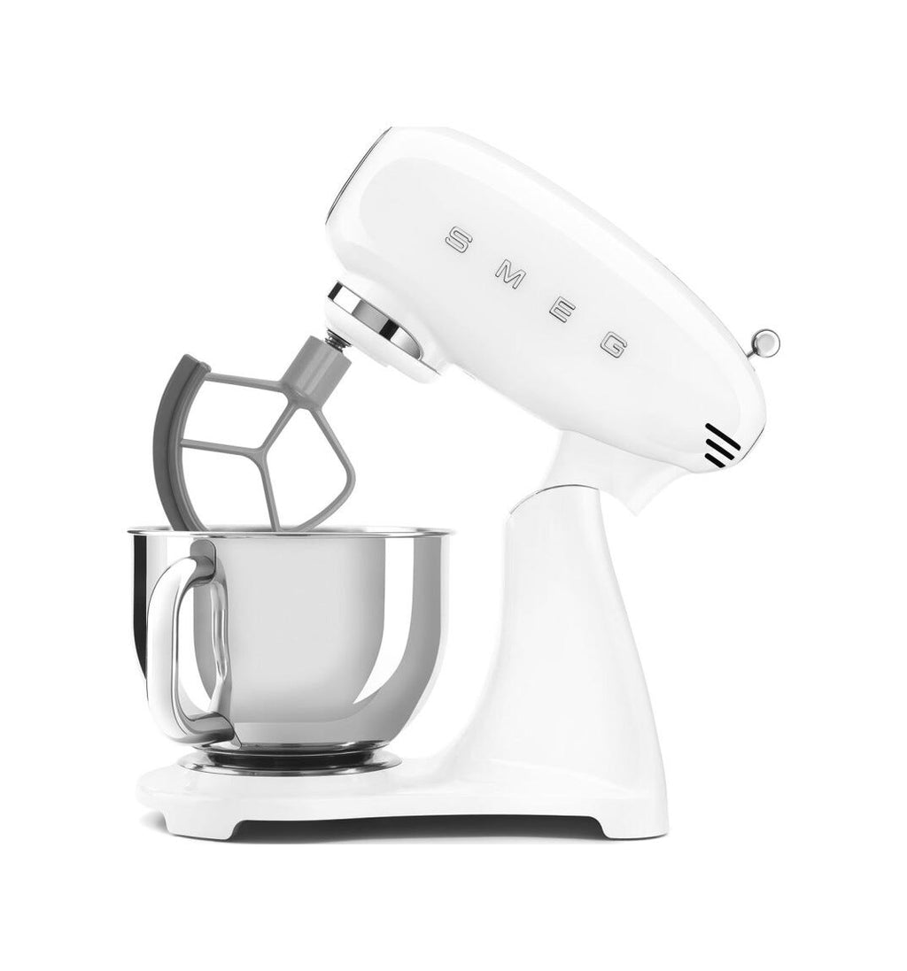 Smeg Selection SMF05WHEU 50's Style Impastatrice full color, ciotola da 4,8 litri, 1000 W, bianco lucido