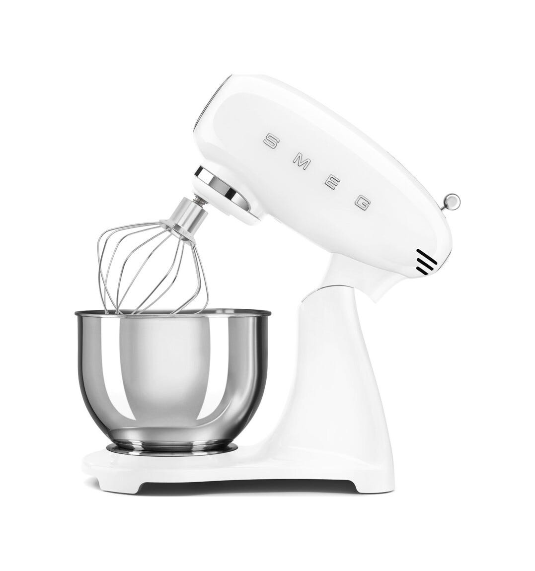 Smeg Selection SMF05WHEU 50's Style Impastatrice full color, ciotola da 4,8 litri, 1000 W, bianco lucido
