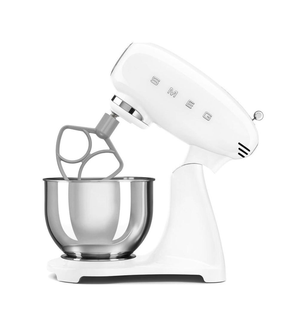 Smeg Selection SMF05WHEU 50's Style Impastatrice full color, ciotola da 4,8 litri, 1000 W, bianco lucido
