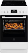 Electrolux LKR564277W Cucina da accosto elettrica, 50 cm, Vetroceramica, Forno SteamBake, Bianco