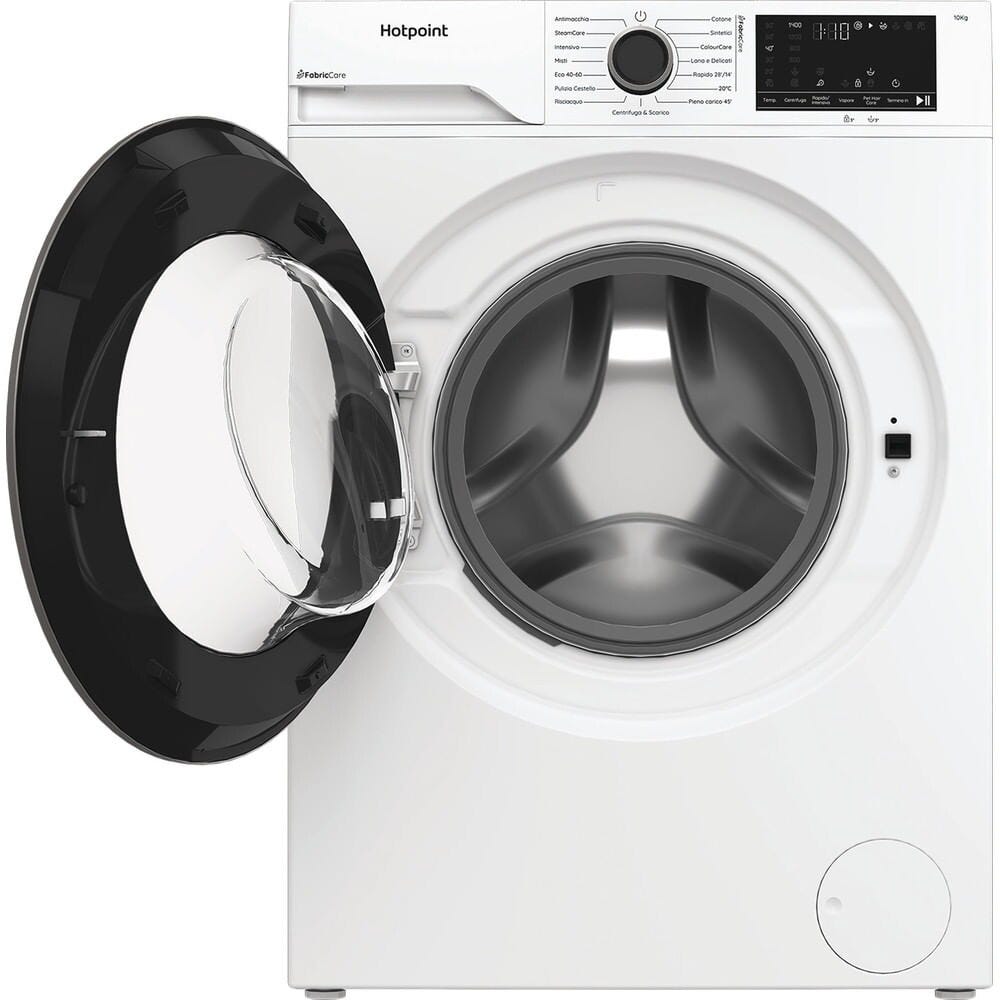 Hotpoint Ariston HB 103 CARE IT Délica Lavatrice cm. 60, capacità 10 kg, 1400 giri, FabricCare, ColorCare, motore inverter, bianco