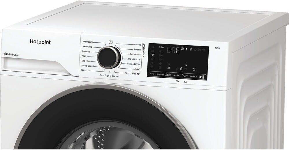 Hotpoint Ariston HB 103 CARE IT Délica Lavatrice cm. 60, capacità 10 kg, 1400 giri, FabricCare, ColorCare, motore inverter, bianco