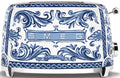 Smeg Selection TSF01DGBEU 50's style, Blu mediterraneo Tostapane 2 fette, 6 livelli di tostatura, decorato lucido