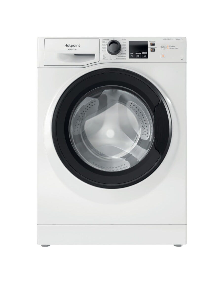 Hotpoint Ariston NF827WK IT Lavatrice cm. 60, capacità 8 kg, Steam Hygiene, motore inverter, bianco