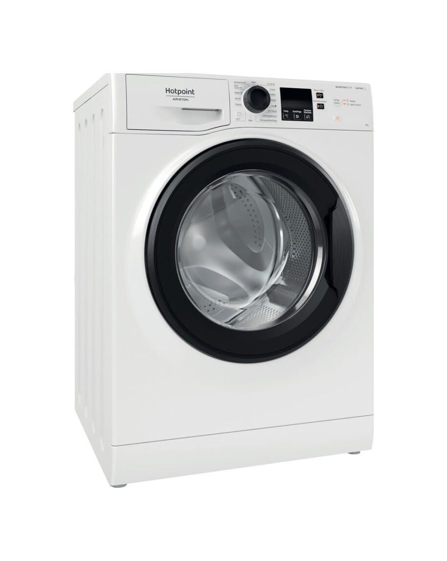 Hotpoint Ariston NF827WK IT Lavatrice cm. 60, capacità 8 kg, Steam Hygiene, motore inverter, bianco