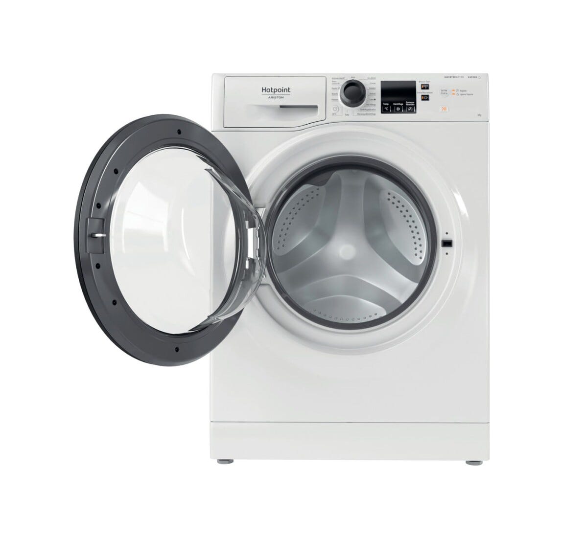 Hotpoint Ariston NF827WK IT Lavatrice cm. 60, capacità 8 kg, Steam Hygiene, motore inverter, bianco