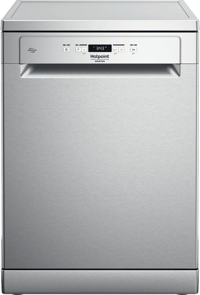 Hotpoint Ariston HA4FFB14BX Lavastoviglie cm. 60, 14 coperti, motore inverter, Flexiload, inox