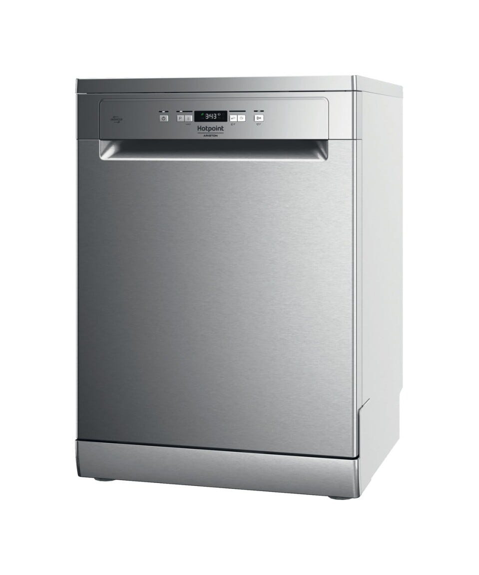 Hotpoint Ariston HA4FFB14BX Lavastoviglie cm. 60, 14 coperti, motore inverter, Flexiload, inox