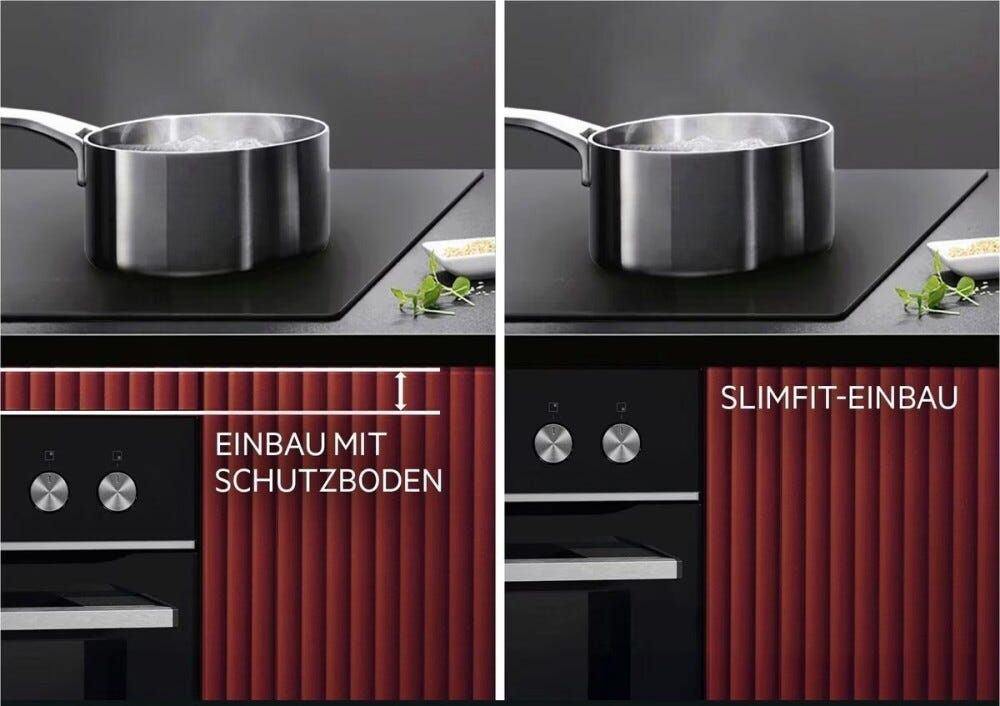 AEG TK85IM0FSZ seri 6000 Flex Piano cottura a induzione cm. 83, 5 zone cottura, funzioni DoubleBridge e Hob²Hood, vetroceramica nero opaco, SaphirMatt