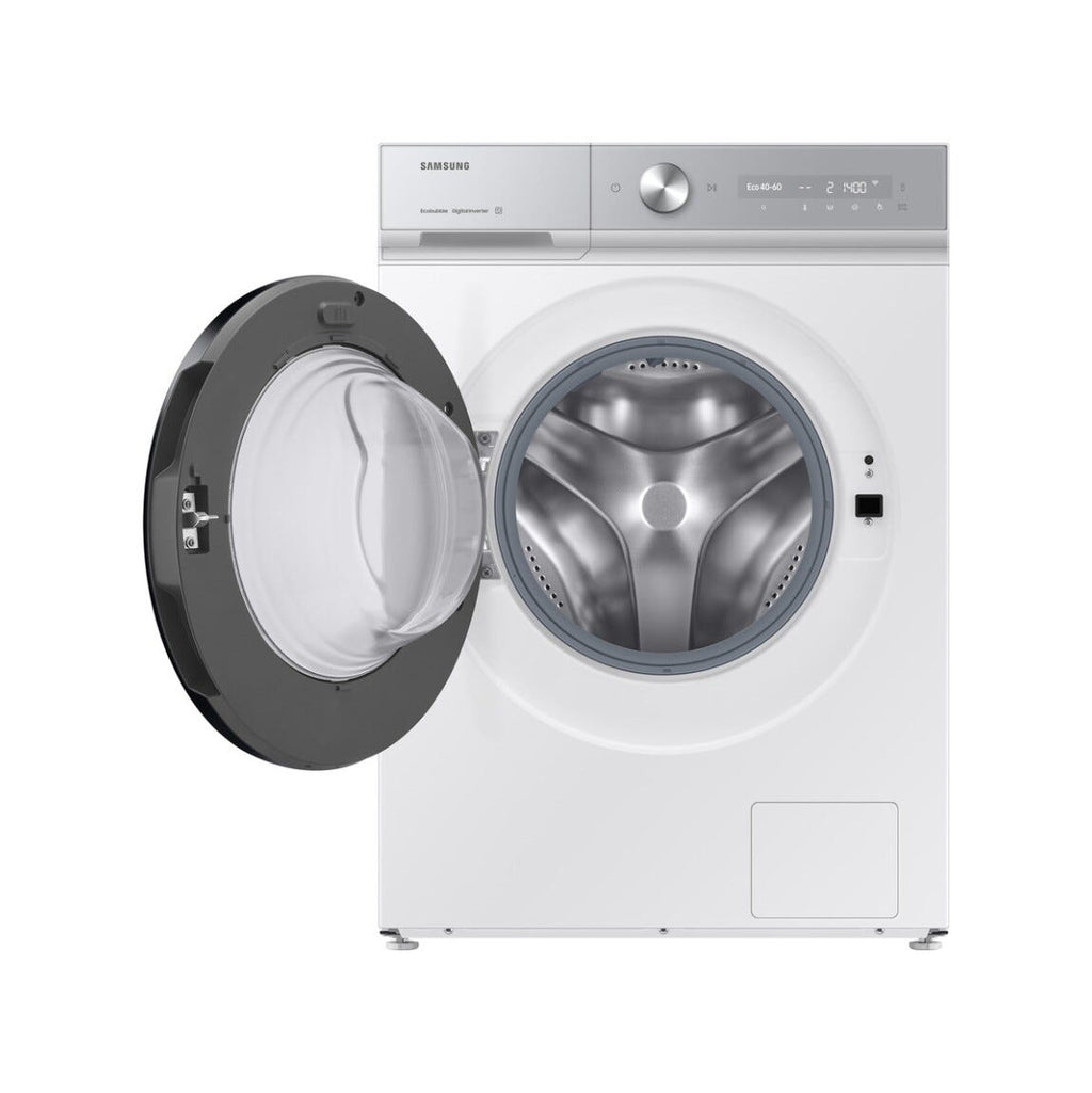 Samsung WW90DB8U95GHU3 Bespoke AI™ Quickdrive Lavatrice a carica frontale, 9 kg, centrifuga 1400 giri, WiFi, con ecodosatore e tecologia AI Ecobubble™, bianco
