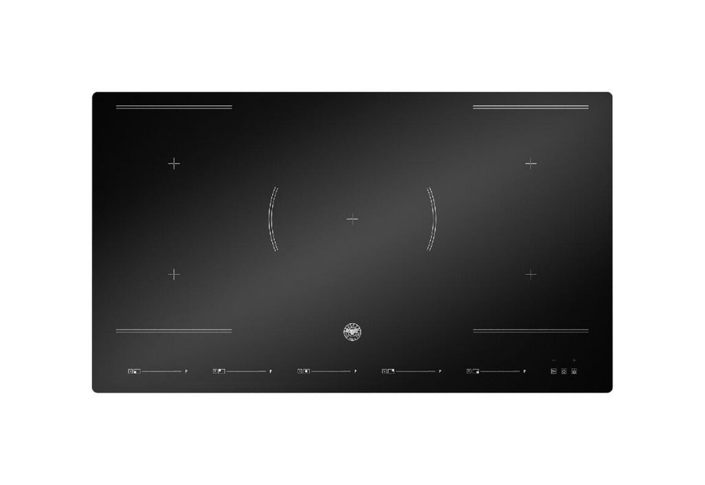 Bertazzoni P905I2M30NVS Modern Piano cottura a induzione 90 cm, 5 zone, Multizone, controllo slider touch, nero