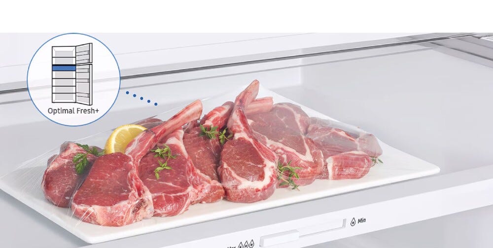 Samsung RT31CG5624WWES EcoFlex AI frigorifero con congelatore a libera installazione cm. 60, altezza 172, 305 litri, No Frost Premium, bianco