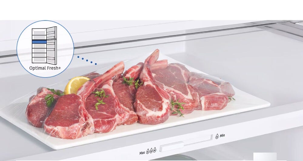 Samsung RT42CG6644WW Frigorifero con congelatore a libera installazione cm. 70, altezza 178, 415 litri, Total No Frost, WiFi integrato, bianco