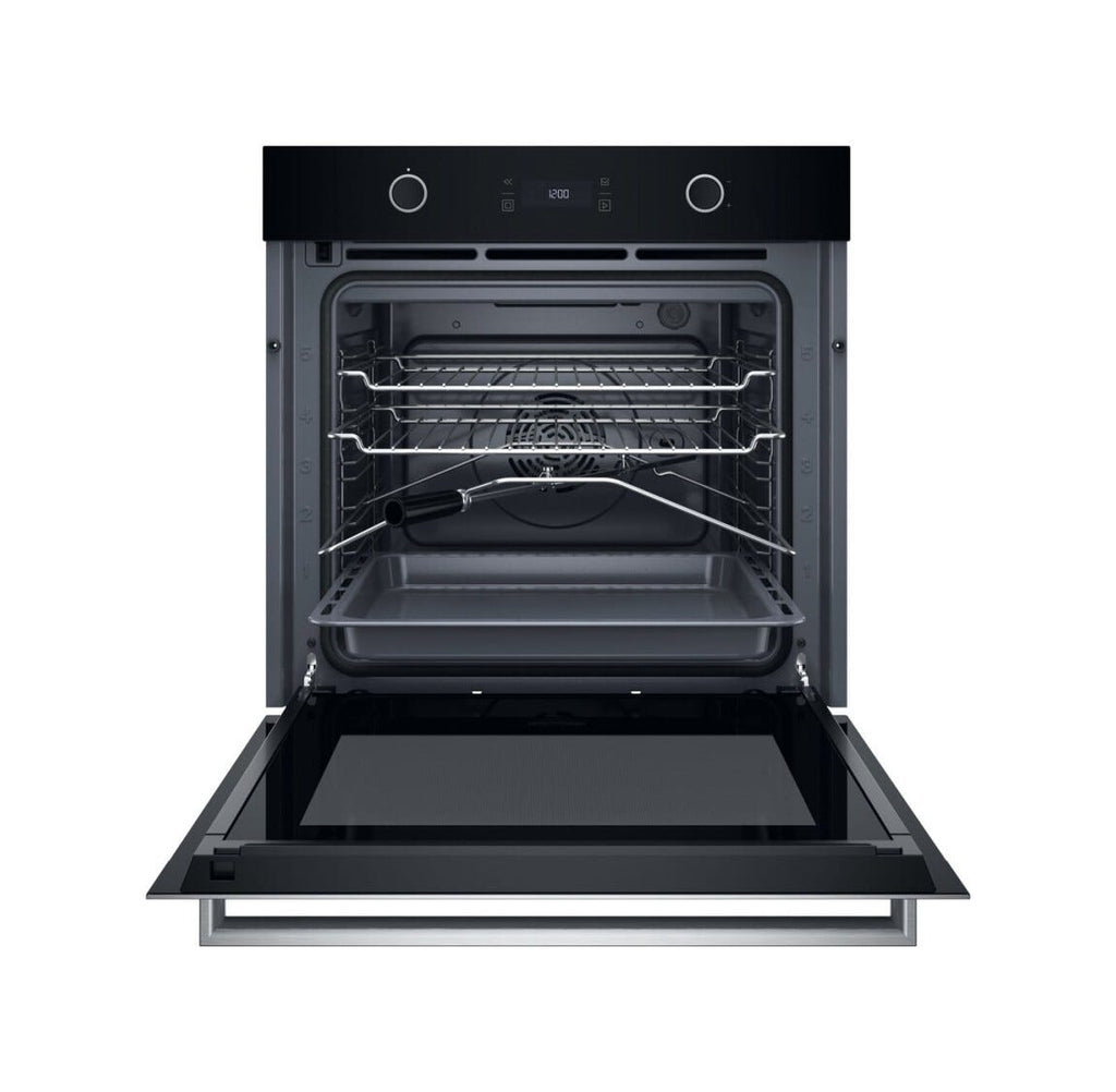 Hotpoint Ariston HAOI78PU0SXA Forno elettrico cm. 60, capacità 73 litri, Pirolitico + Diamond Clean, Forced Air, grill 2450 W, inox/nero