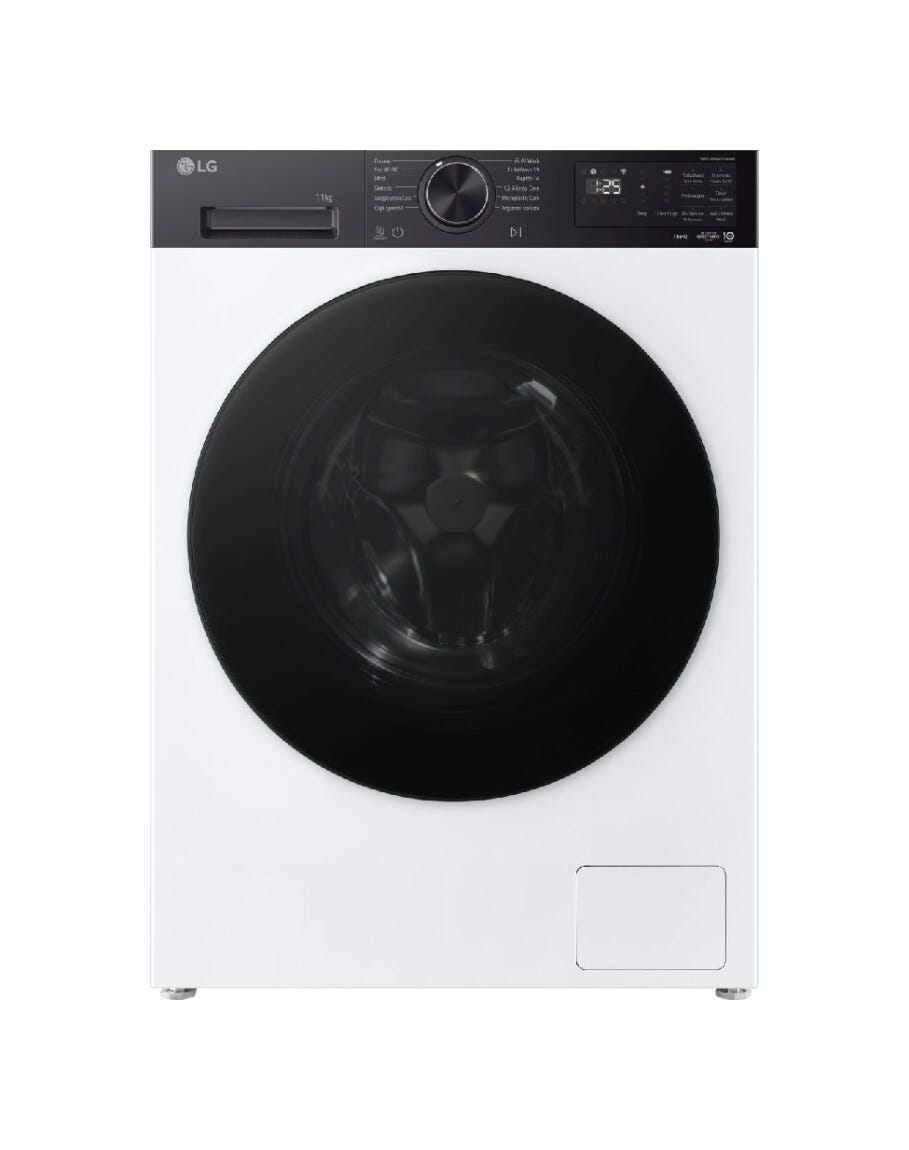 LG F4NX5009TKB X5 Lavatrice LG 9 kg, 1400 giri, AI Wash, TurboWash 360, Microplastic Care
