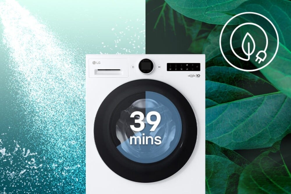 LG F4NX5009TKB X5 Lavatrice LG 9 kg, 1400 giri, AI Wash, TurboWash 360, Microplastic Care