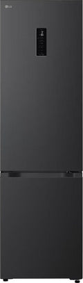 LG GBBS525CEV Frigorifero con congelatore a libera installazione, 375 L, Smart Inverter, Door & Linear Cooling, Classe C, nero