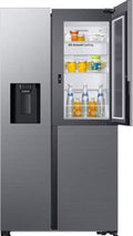Samsung RH64DG53R3S9EF Frigorifero con congelatore side by side cm. 91, altezza 178, 628 litri, porta Food Showcase, dispenser acqua/ghiaccio, inox