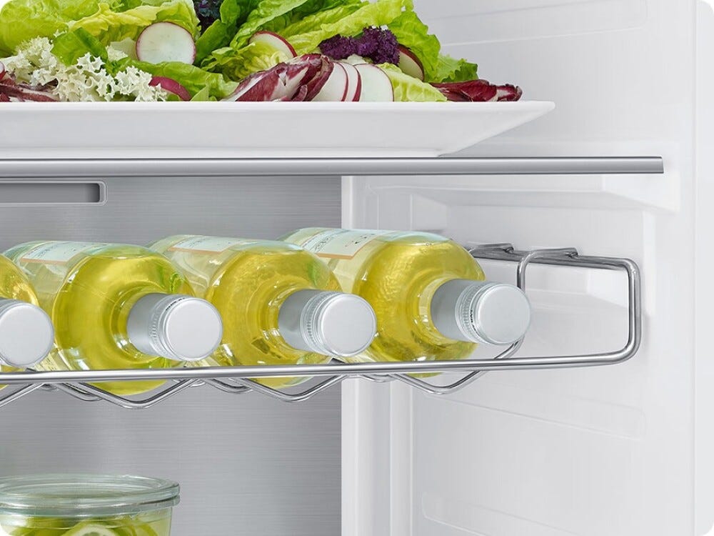 Samsung RH64DG53R3S9EF Frigorifero con congelatore side by side cm. 91, altezza 178, 628 litri, porta Food Showcase, dispenser acqua/ghiaccio, inox