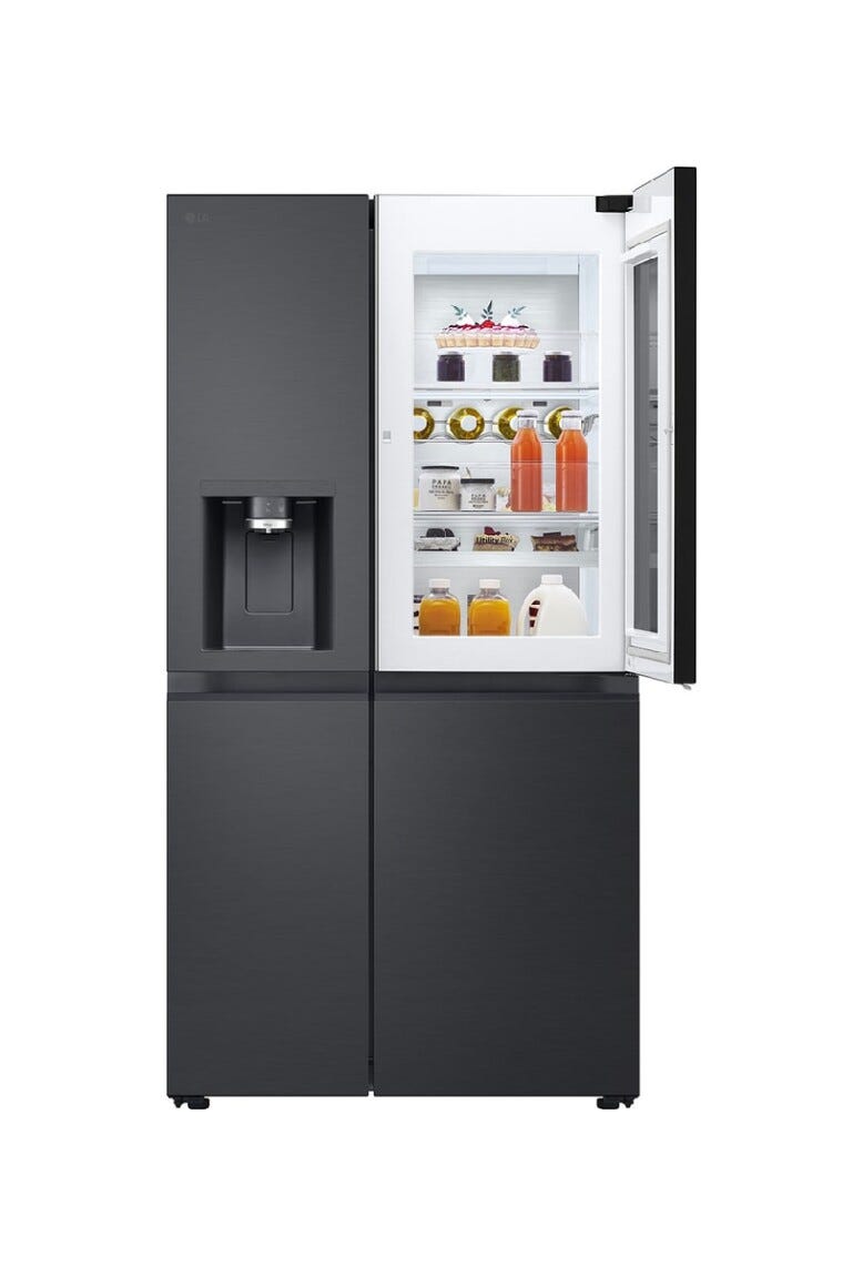LG GSXE90EVDD Frigorifero Side-by-Side cm. 92, capacità 628 litri, InstaView Door-in-Door, DoorCooling+, LinearCooling, nero