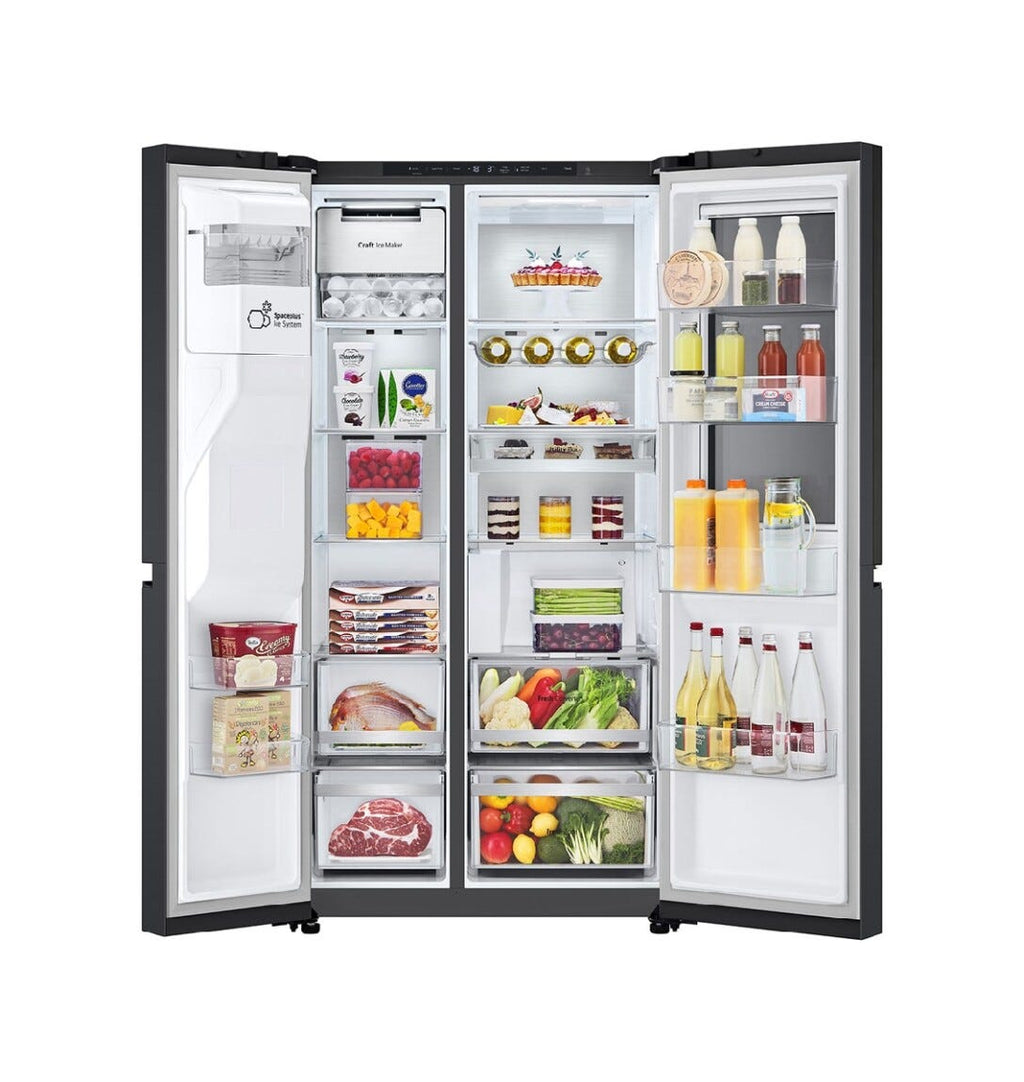LG GSXE90EVDD Frigorifero Side-by-Side cm. 92, capacità 628 litri, InstaView Door-in-Door, DoorCooling+, LinearCooling, nero