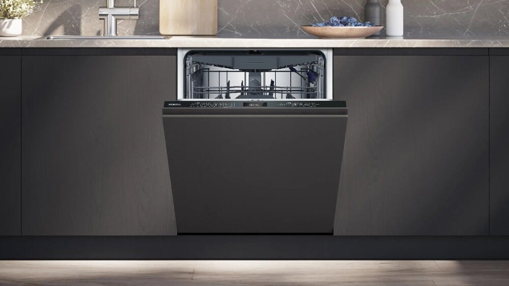 Siemens SN75EX23CE iQ500 lavastoviglie incasso a scomparsa totale cm. 60, 14 coperti, Home Connect, apertura automatica, terzo cestello