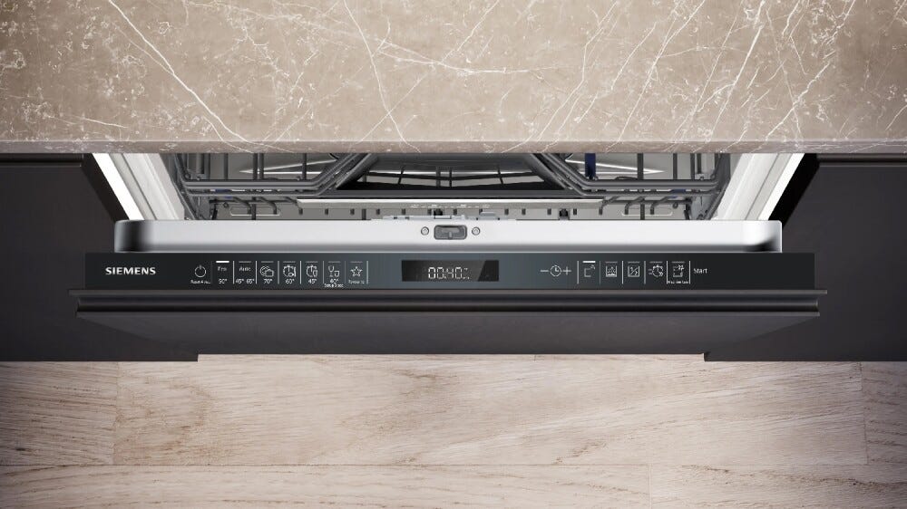 Siemens SN75EX23CE iQ500 lavastoviglie incasso a scomparsa totale cm. 60, 14 coperti, Home Connect, apertura automatica, terzo cestello