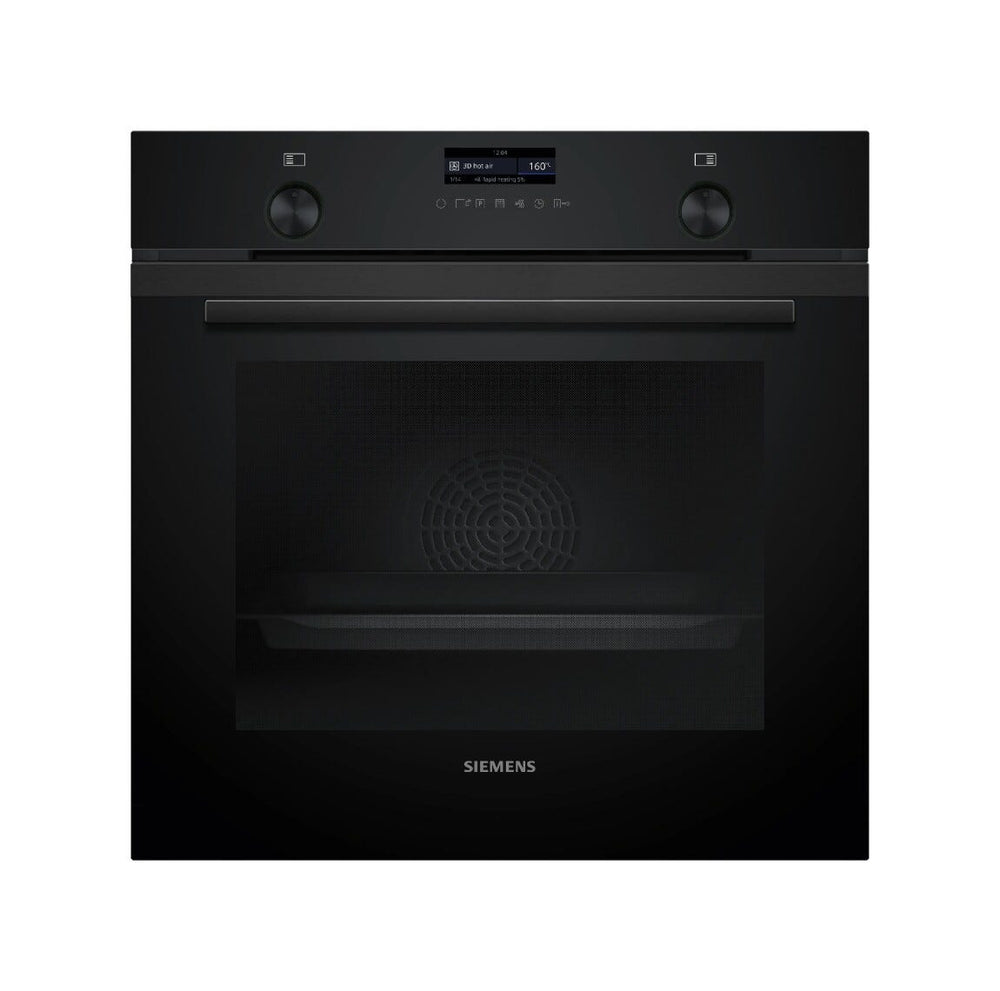 Siemens HB279GEB7 iQ500 Forno elettrico multifunzione cm. 59, 71 litri, pirolitico, funzione airfry, Home Connect, nero