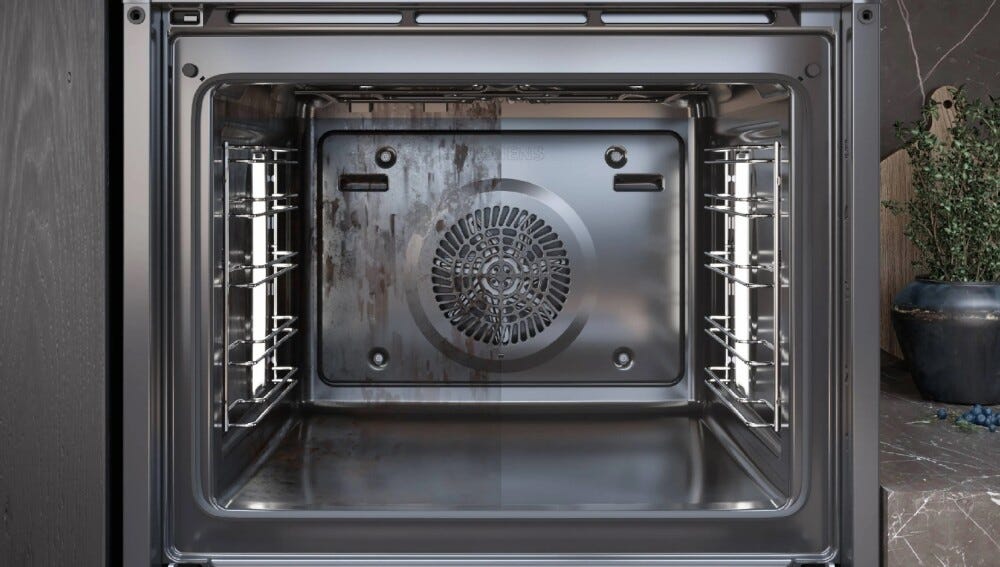 Siemens HB279GEB7 iQ500 Forno elettrico multifunzione cm. 59, 71 litri, pirolitico, funzione airfry, Home Connect, nero