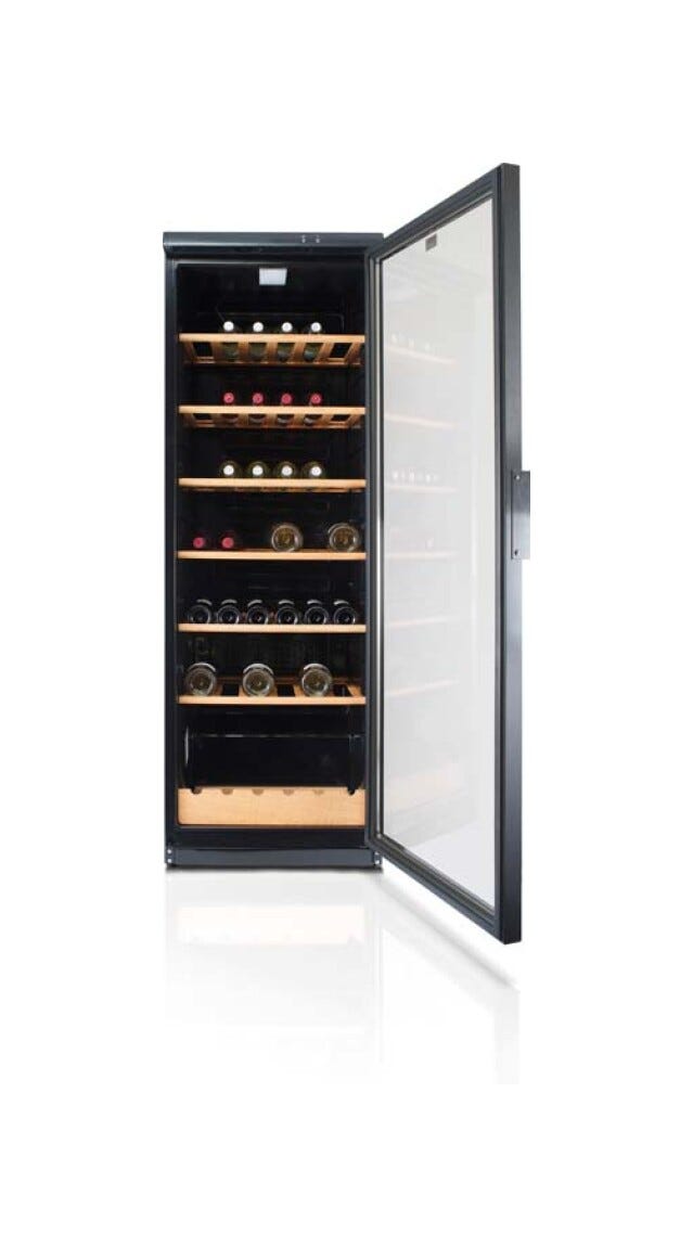 Beko ADN 231BK BP Cantina vino cm. 60, capacità 105 bottiglie, 6 zone, doppio vetro, nero