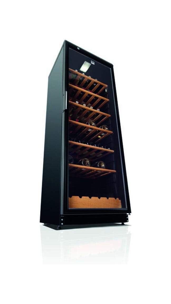 Beko ADN 231BK BP Cantina vino cm. 60, capacità 105 bottiglie, 6 zone, doppio vetro, nero