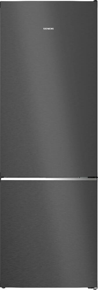 Siemens KG49N4XAF iQ500 Frigorifero con congelatore a libera installazione cm. 70, altezza 203, 440 litri, Total NoFrost, nero anti-impronta