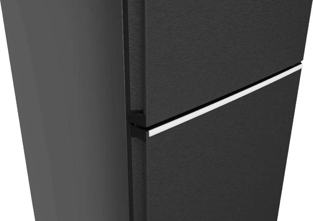 Siemens KG49N4XAF iQ500 Frigorifero con congelatore a libera installazione cm. 70, altezza 203, 440 litri, Total NoFrost, nero anti-impronta