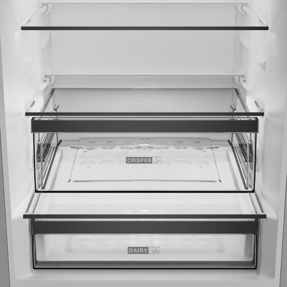 Whirlpool WHK26493X4E Frigorifero con congelatore cm. 70, capacità 490 litri, Dual No Frost, 6° Senso, inox