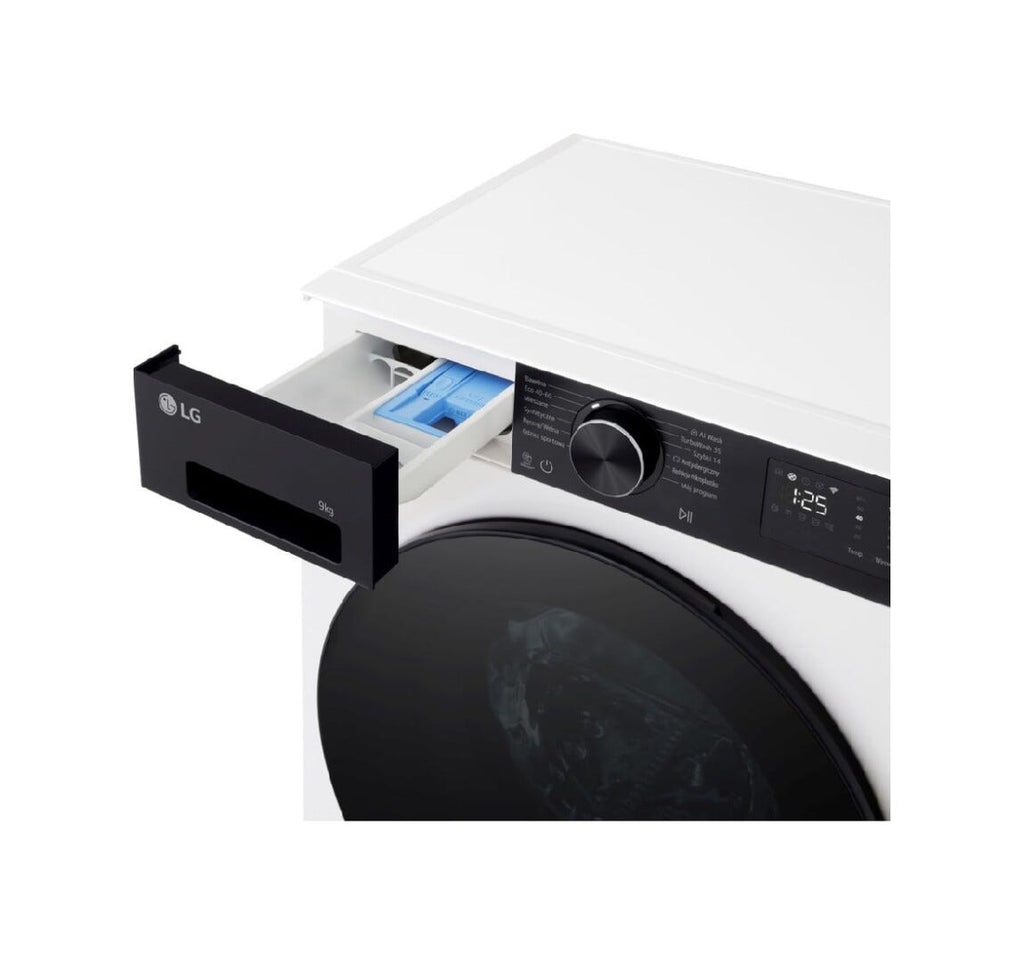 LG F2NX50S9THB X5 Lavatrice slim 9 kg, AI Wash, TurboWash 360, Microplastic Care, Wi‑Fi ThinQ