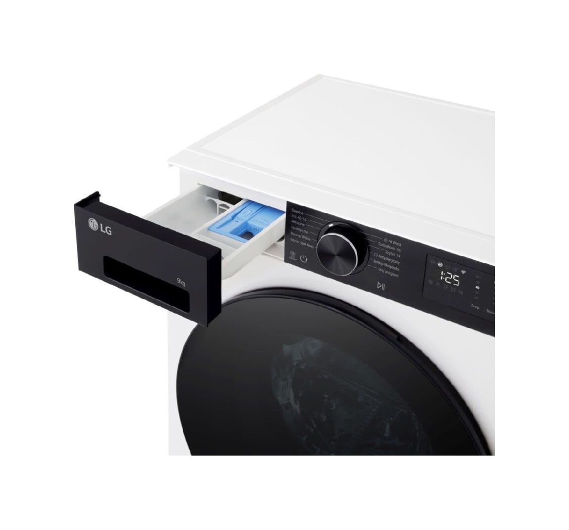 LG F2NX50S9THB X5 Lavatrice slim 9 kg, AI Wash, TurboWash 360, Microplastic Care, Wi‑Fi ThinQ
