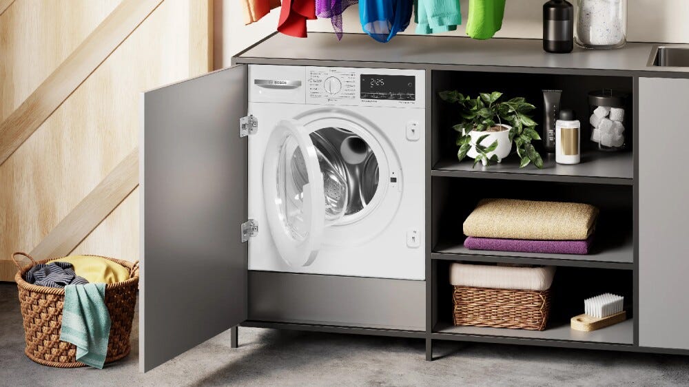 Bosch WKD28490EU serie 6 Lavasciuga da incasso cm. 60, lavaggio 8 kg, asciugatura 5 kg, programma HygieneCare, partenza differita