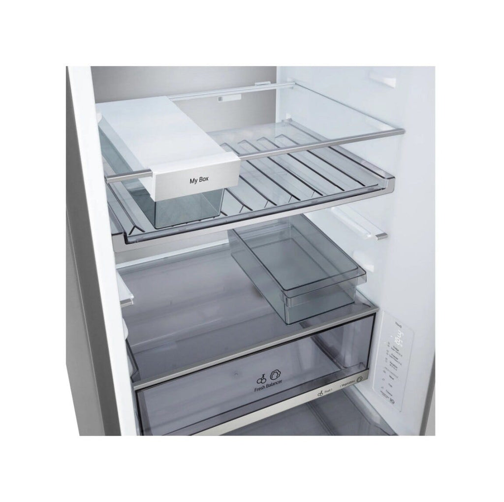 LG GBBS716CMB Frigorifero con congelatore a libera installazione, 333 L, AI Inverter, DoorCooling+, Digital FreshConverter+, inox