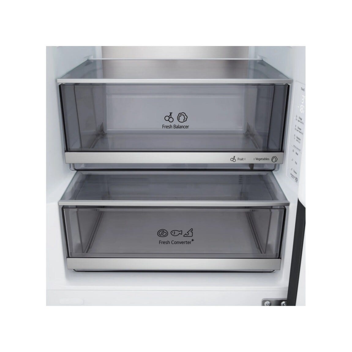 LG GBBS716CMB Frigorifero con congelatore a libera installazione, 333 L, AI Inverter, DoorCooling+, Digital FreshConverter+, inox