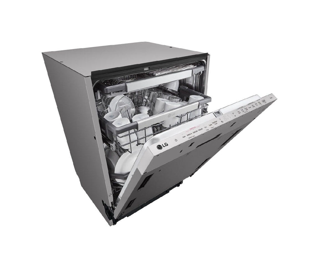 LG DB476TXS Lavastoviglie da incasso totale, 14 coperti, Classe A, QuadWash, TrueSteam, Direct Drive Inverter