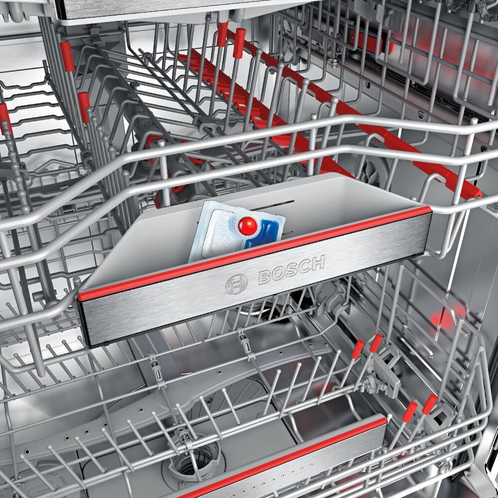 Bosch SMH6ZCX24E serie 6 Lavastoviglie integrata totale cm. 60, 14 coperti, asciugatura con Zeolite, Extra Clean Zone, Home Connect
