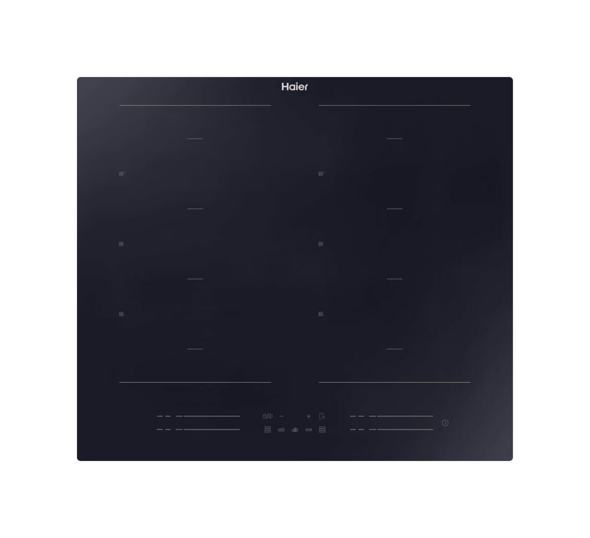 Haier HA2MTSJ68MC I-Move Serie 6 Piano cottura a induzione cm. 59, 4 zone cottura, VaryCook, Wi‑Fi, vetroceramica nero