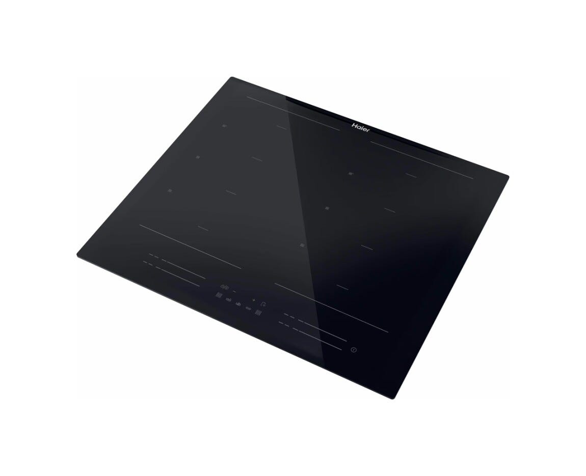 Haier HA2MTSJ68MC I-Move Serie 6 Piano cottura a induzione cm. 59, 4 zone cottura, VaryCook, Wi‑Fi, vetroceramica nero