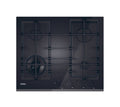 Haier HAVG6BF4TBPB Gas On Glass Serie 4 Piano cottura a gas cm. 60, 4 bruciatori, doppia corona, griglie in ghisa, vetro nero